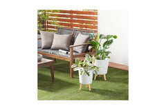 Russell Planter Set of 2 GREY