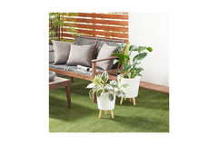 Russell Planter Set of 2 WHITE
