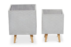 Sophia Planter Set of 2 GREY