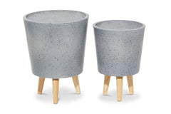 Sunset Planter Set of 2 GREY