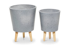 Sunset Planter Set of 2 GREY