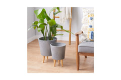Sunset Planter Set of 2 GREY