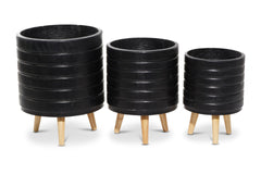 Vista Planter Set of 3 BLACK