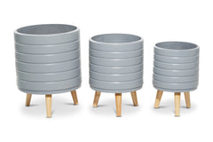 Vista Planter Set of 3 GREY