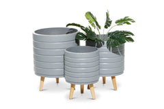 Vista Planter Set of 3 GREY