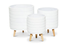 Vista Planter Set of 3 WHITE