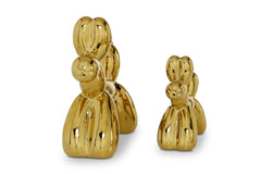 Walker Dog Sculpture SET OF 2 GOLD