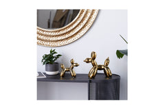 Walker Dog Sculpture SET OF 2 GOLD