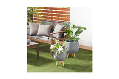 Walter Planter SET OF 2 CHARCOAL