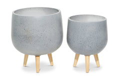 Washington Planter SET OF 2 GREY