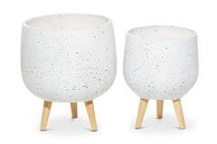 Washington Planter SET OF 2 WHITE