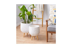 Washington Planter SET OF 2 WHITE
