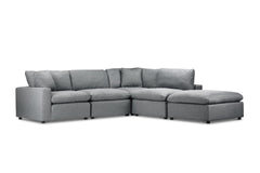 Ashton 5pc Modular Sectional with Ottoman
