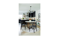 Sylmar Side Chair BLACK/CHOICE OF SEAT COLOR - SET OF 2