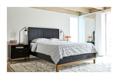 Westmont Nightstand BLACK/BRUSHED STEEL