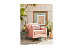 Sutton Chair in BLUSH VELVET
