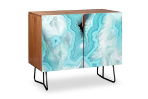Aqua Sea Stone Credenza by Lisa Argyropoulos