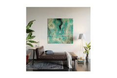 Aqua Sky Stone Wall Mural by Lisa Argyropoulos