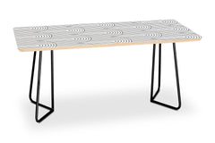 Art Deco Arch Pattern Coffee Table by Colour Poems