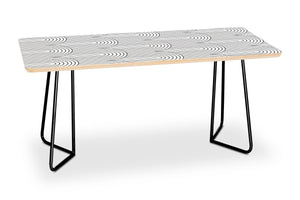 Art Deco Arch Pattern Coffee Table by Colour Poems