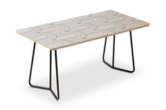 Art Deco Arch Pattern Coffee Table by Colour Poems