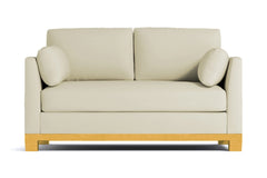 Avalon Apartment Size Sleeper Sofa :: Leg Finish: Natural / Sleeper Option: Memory Foam Mattress