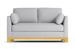 Avalon Apartment Size Sleeper Sofa :: Leg Finish: Natural / Sleeper Option: Memory Foam Mattress