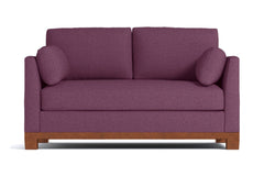 Avalon Apartment Size Sleeper Sofa :: Leg Finish: Pecan / Sleeper Option: Memory Foam Mattress