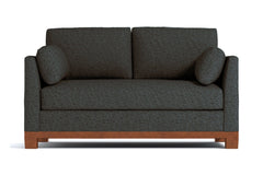 Avalon Apartment Size Sleeper Sofa :: Leg Finish: Pecan / Sleeper Option: Deluxe Innerspring Mattress