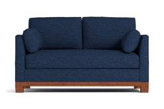 Avalon Apartment Size Sleeper Sofa :: Leg Finish: Pecan / Sleeper Option: Deluxe Innerspring Mattress