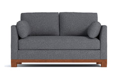 Avalon Apartment Size Sleeper Sofa :: Leg Finish: Pecan / Sleeper Option: Deluxe Innerspring Mattress