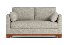 Avalon Apartment Size Sleeper Sofa :: Leg Finish: Pecan / Sleeper Option: Deluxe Innerspring Mattress