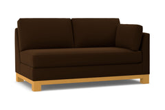 Avalon Right Arm Apartment Size Sofa :: Leg Finish: Natural / Configuration: RAF - Chaise on the Right