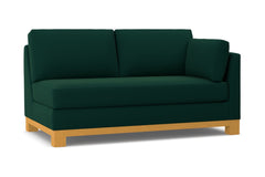 Avalon Right Arm Apartment Size Sofa :: Leg Finish: Natural / Configuration: RAF - Chaise on the Right