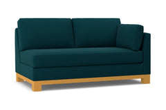Avalon Right Arm Apartment Size Sofa :: Leg Finish: Natural / Configuration: RAF - Chaise on the Right