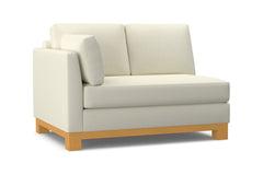 Avalon Left Arm Loveseat :: Leg Finish: Natural / Configuration: LAF - Chaise on the Left