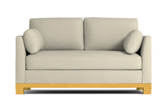 Avalon Apartment Size Sleeper Sofa :: Leg Finish: Natural / Sleeper Option: Deluxe Innerspring Mattress