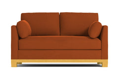 Avalon Apartment Size Sleeper Sofa :: Leg Finish: Natural / Sleeper Option: Memory Foam Mattress