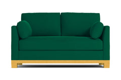 Avalon Apartment Size Sleeper Sofa :: Leg Finish: Natural / Sleeper Option: Deluxe Innerspring Mattress
