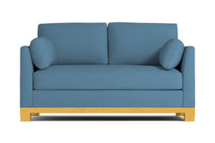 Avalon Apartment Size Sleeper Sofa :: Leg Finish: Natural / Sleeper Option: Memory Foam Mattress