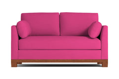 Avalon Apartment Size Sleeper Sofa :: Leg Finish: Pecan / Sleeper Option: Deluxe Innerspring Mattress