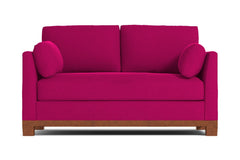Avalon Apartment Size Sleeper Sofa :: Leg Finish: Pecan / Sleeper Option: Deluxe Innerspring Mattress