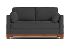 Avalon Apartment Size Sleeper Sofa :: Leg Finish: Pecan / Sleeper Option: Memory Foam Mattress
