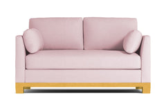 Avalon Apartment Size Sleeper Sofa :: Leg Finish: Natural / Sleeper Option: Deluxe Innerspring Mattress