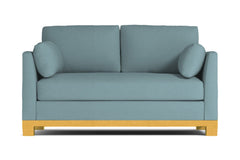 Avalon Apartment Size Sleeper Sofa :: Leg Finish: Natural / Sleeper Option: Memory Foam Mattress