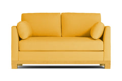 Avalon Apartment Size Sleeper Sofa :: Leg Finish: Natural / Sleeper Option: Memory Foam Mattress