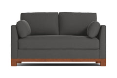 Avalon Apartment Size Sleeper Sofa :: Leg Finish: Pecan / Sleeper Option: Memory Foam Mattress