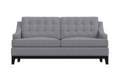 Bannister Twin Size Sleeper Sofa :: Leg Finish: Espresso / Sleeper Option: Deluxe Innerspring Mattress