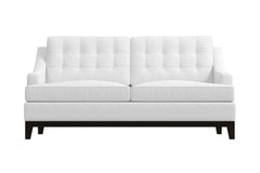 Bannister Apartment Size Sleeper Sofa :: Leg Finish: Espresso / Sleeper Option: Deluxe Innerspring Mattress