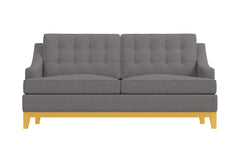 Bannister Apartment Size Sleeper Sofa :: Leg Finish: Natural / Sleeper Option: Deluxe Innerspring Mattress